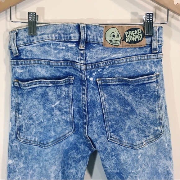 Cheap Monday HighWaisted Acid Wash Skinny Jeans - Picture 6 of 8
